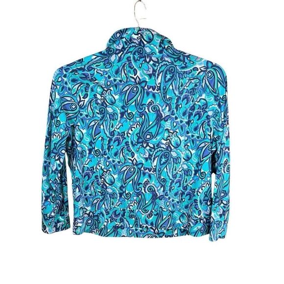 Coolibar 3X Annette 1/2 Zip UPF 50+ Pull Over Paisley Patterned - Picture 2 of 5